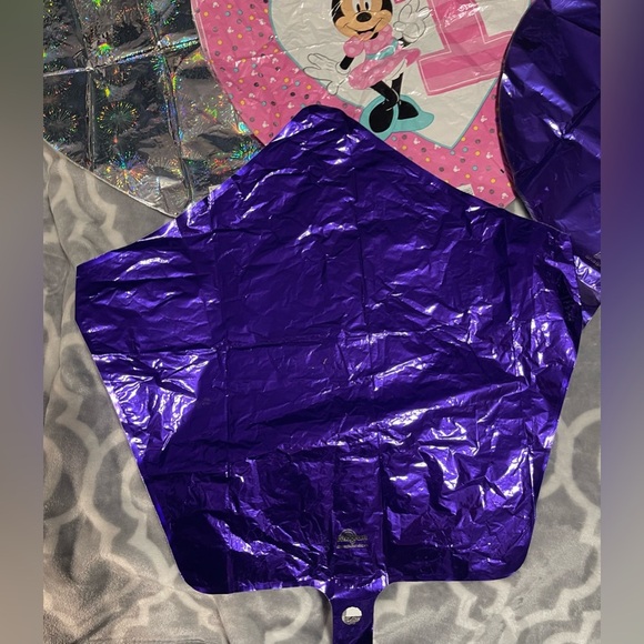Minnie Mouse First Birthday helium Balloons, 18” assorted shapes, new - Picture 2 of 6